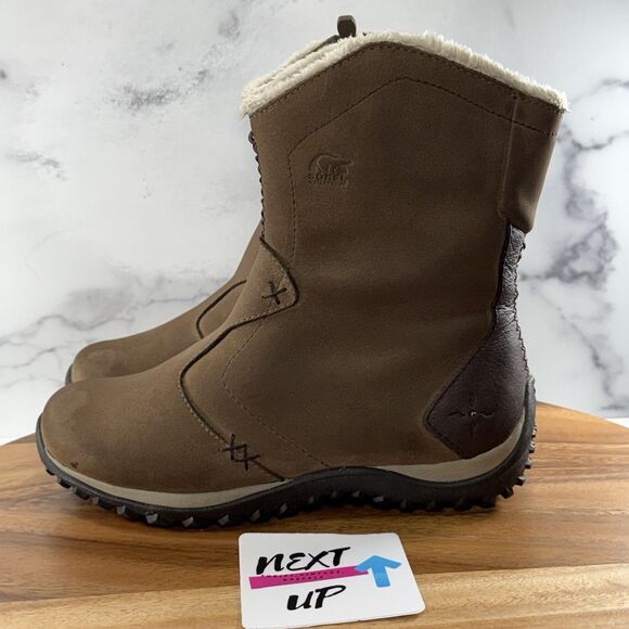 Women’s size 6.5-Sorel Maribel Insulated Waterproof Chocolate Suede Winter Boots - Picture 1 of 10